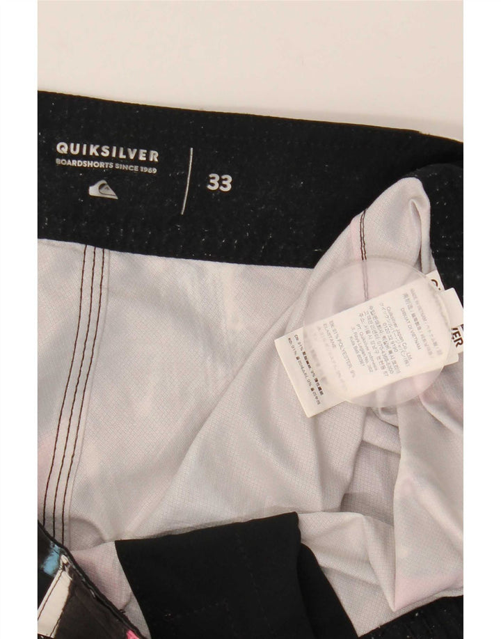 Pantaloncini da bagno da uomo Quiksilver in poliestere tie-dye grigio medio