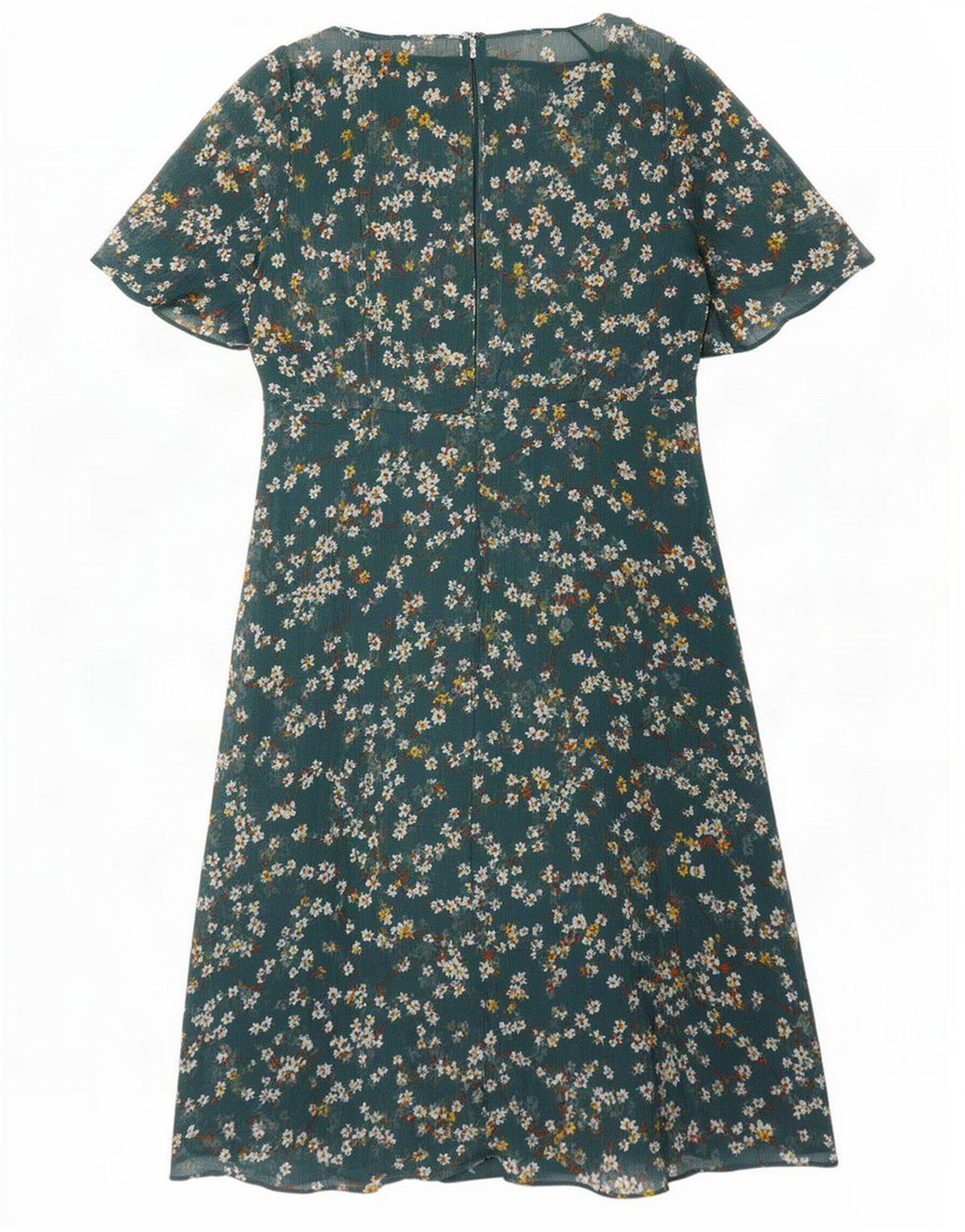 Abito a trapezio da donna Marks & Spencer UK 10 Piccolo poliestere floreale verde