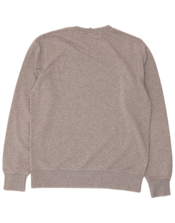 Felpa grafica da uomo New Balance, maglione grigio medio