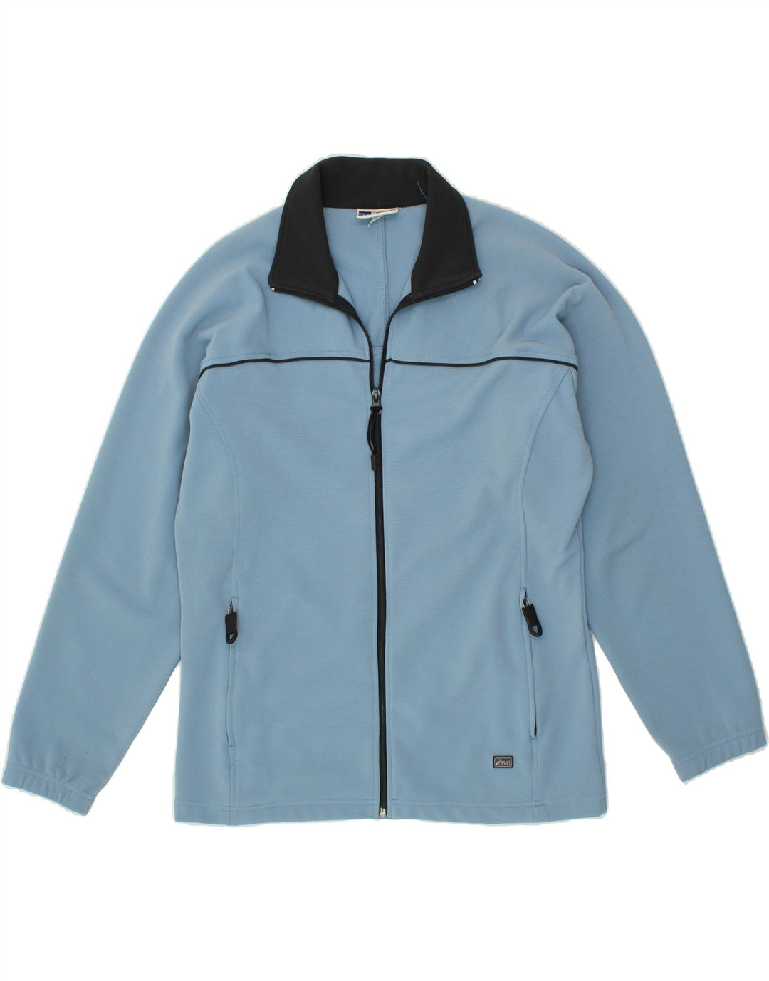 ASICS Womens Tracksuit Top Jacket UK 18 XL Blue Polyester Vintage Asics and Second-Hand Asics from Messina Hembry 