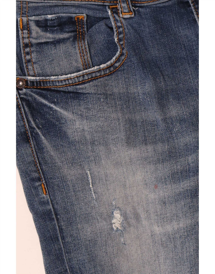 Jeans skinny effetto invecchiato Zara da donna W28 L27 Blu