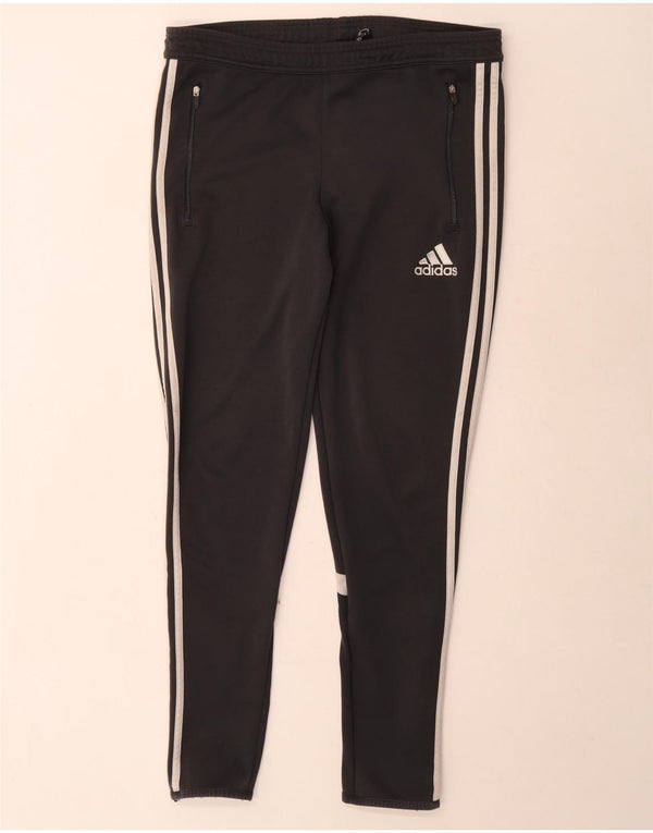 Pantaloni da tuta Adidas Climalite da uomo piccoli in poliestere color block nero