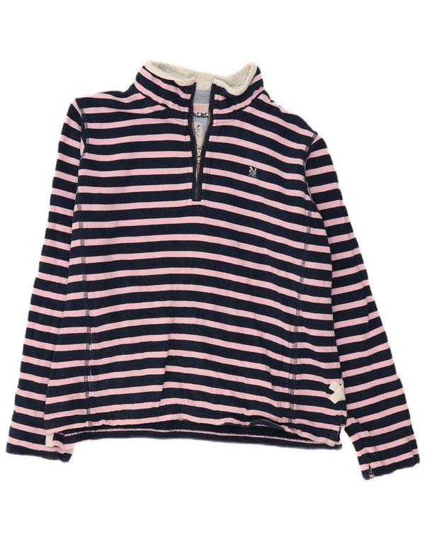 Crew Clothing Felpa da donna Maglione UK 16 Large Navy Blue Striped