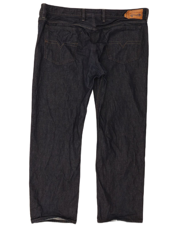 Jeans dritti regolari Waykee da uomo Diesel W40 L30 cotone blu navy