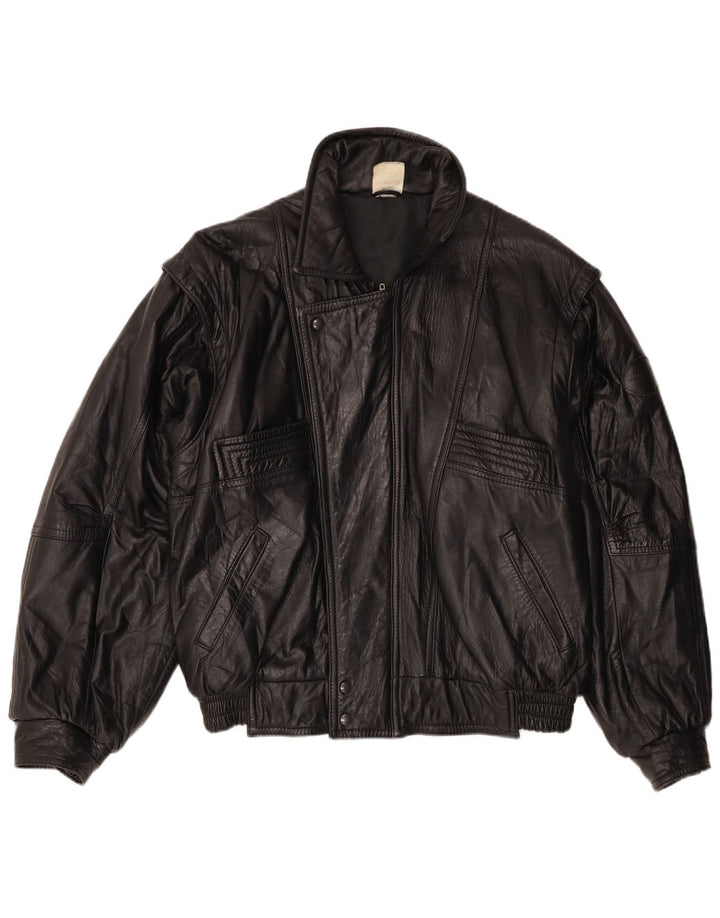 Giacca in pelle da uomo HONDA UK 40 Large in pelle nera