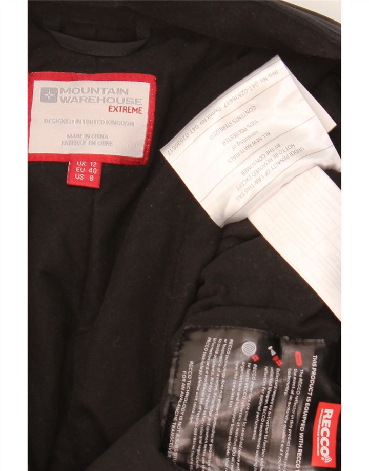 Pantaloni da sci da donna Mountain Warehouse UK 12 Medium Nero Poliestere