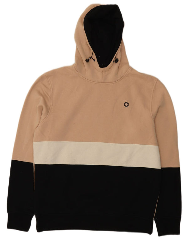 Jack & Jones Felpa con cappuccio da uomo XL Beige Colourblock Poliestere