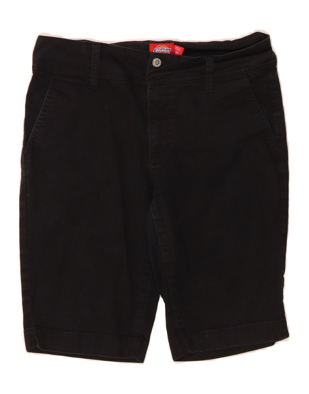 DICKIES Womens Chino Shorts US 5 Small W27  Black Cotton Vintage Dickies and Second-Hand Dickies from Messina Hembry 