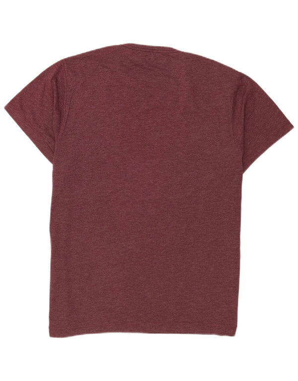 T-shirt regolare da uomo a maniche corte French Connection Top XL bordeaux chiazzato