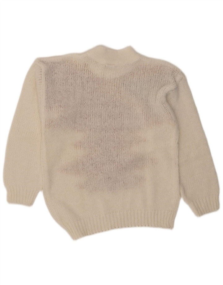 Maglione maglione da donna con collo alto C&A EU 40 Blocco colore bianco medio