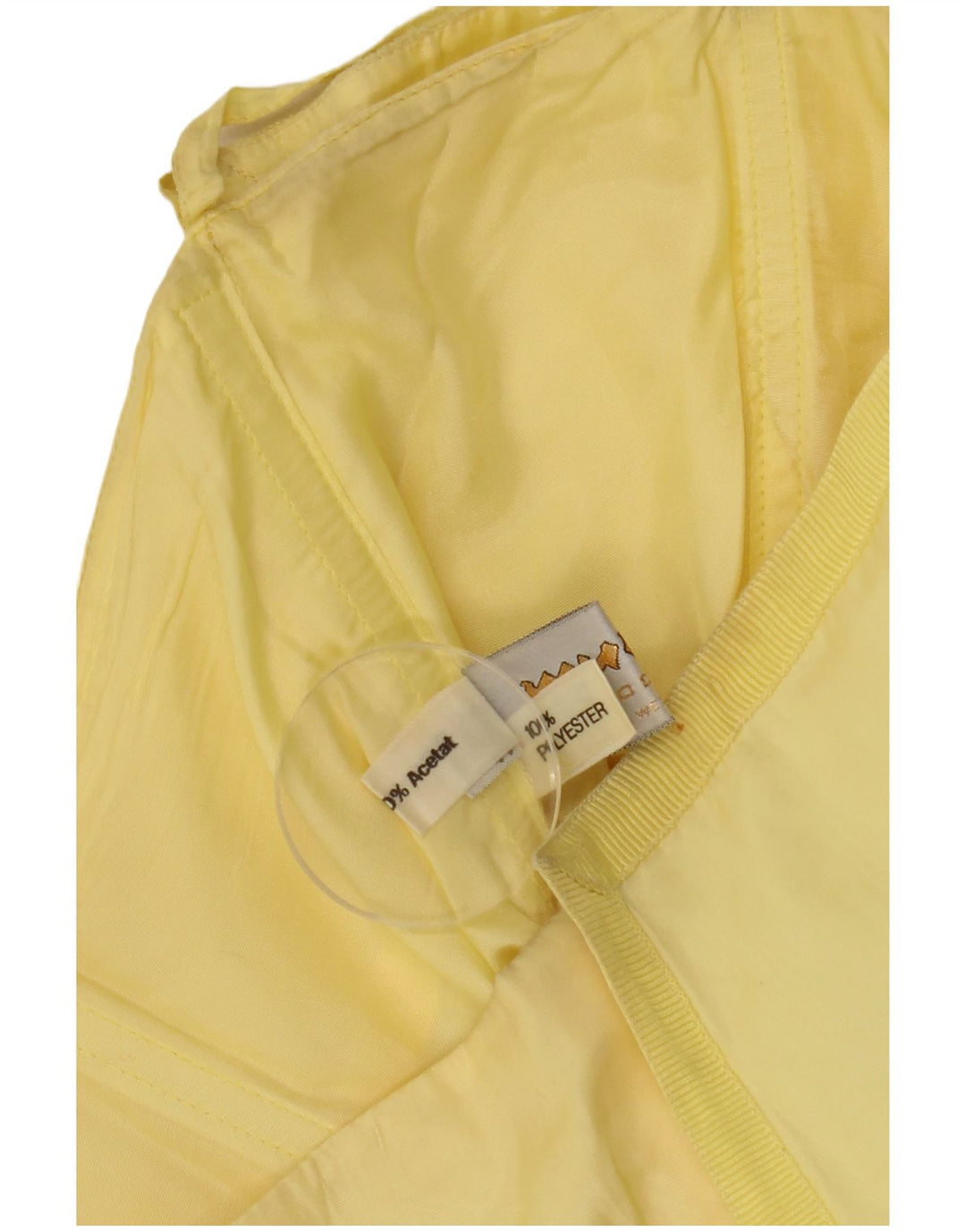 Abito asimmetrico senza spalline da donna Murek EU 38 Acetato giallo medio