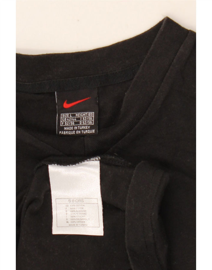 T-shirt da uomo Nike Top UK 42/44 grande cotone nero