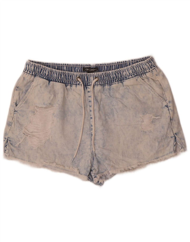 Pantaloncini di jeans da donna Billabong W32 grandi cotone blu