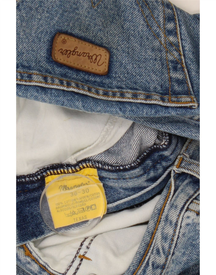 Jeans dritti da uomo Wrangler Texas W36 L30 cotone blu