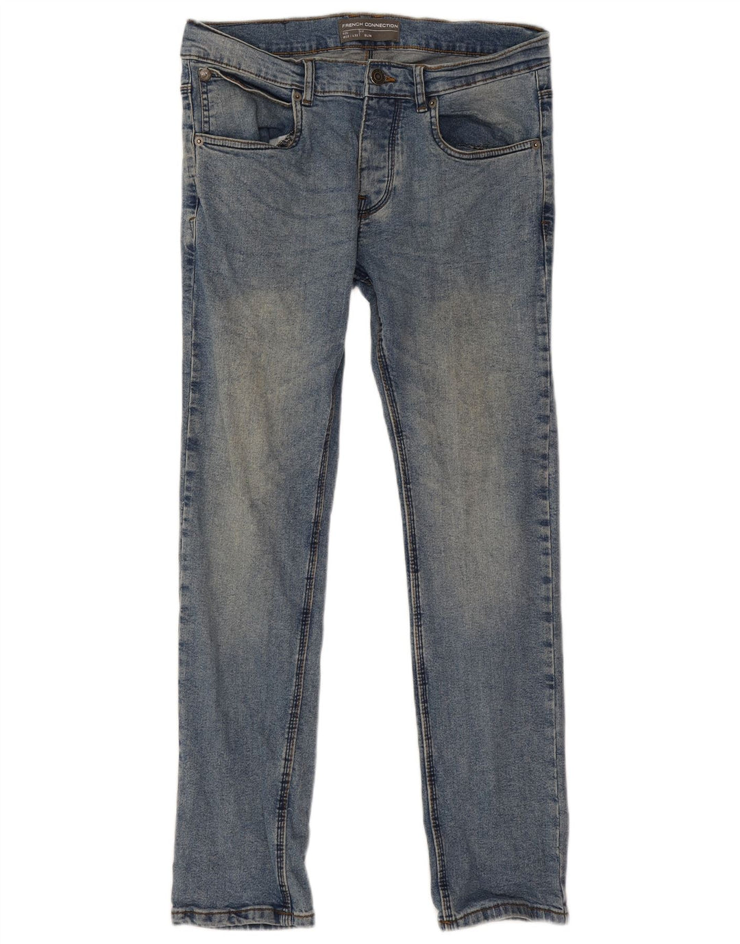 Jeans slim da uomo French Connection W32 L32 cotone blu