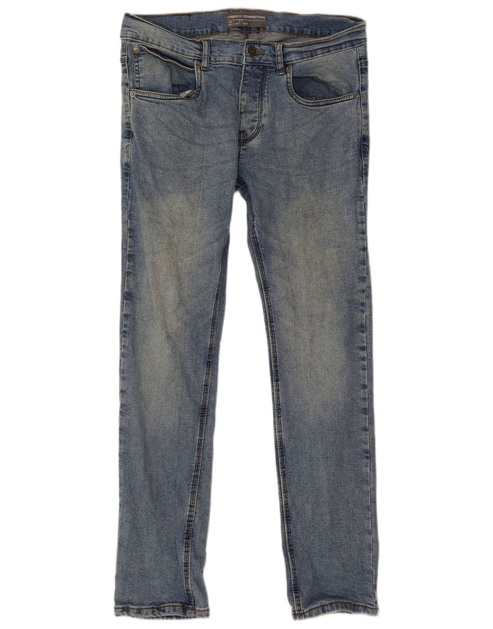 Jeans slim da uomo French Connection W32 L32 cotone blu