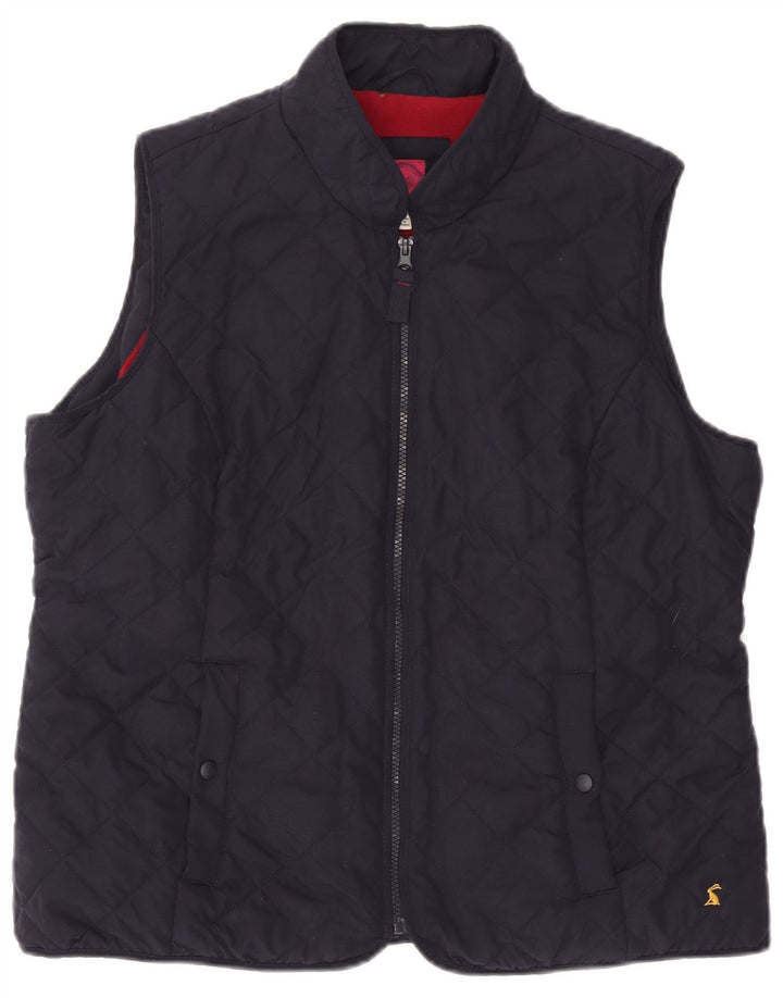 Gilet trapuntato da donna Joules UK 18 XL poliestere blu navy