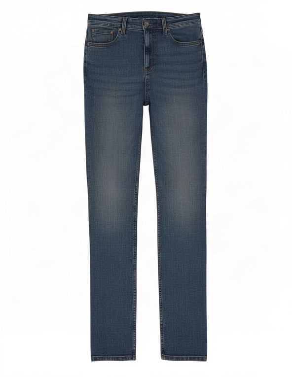 Jeans dritti Marks & Spencer da donna The Sienna UK 12 medio W28 L28 blu