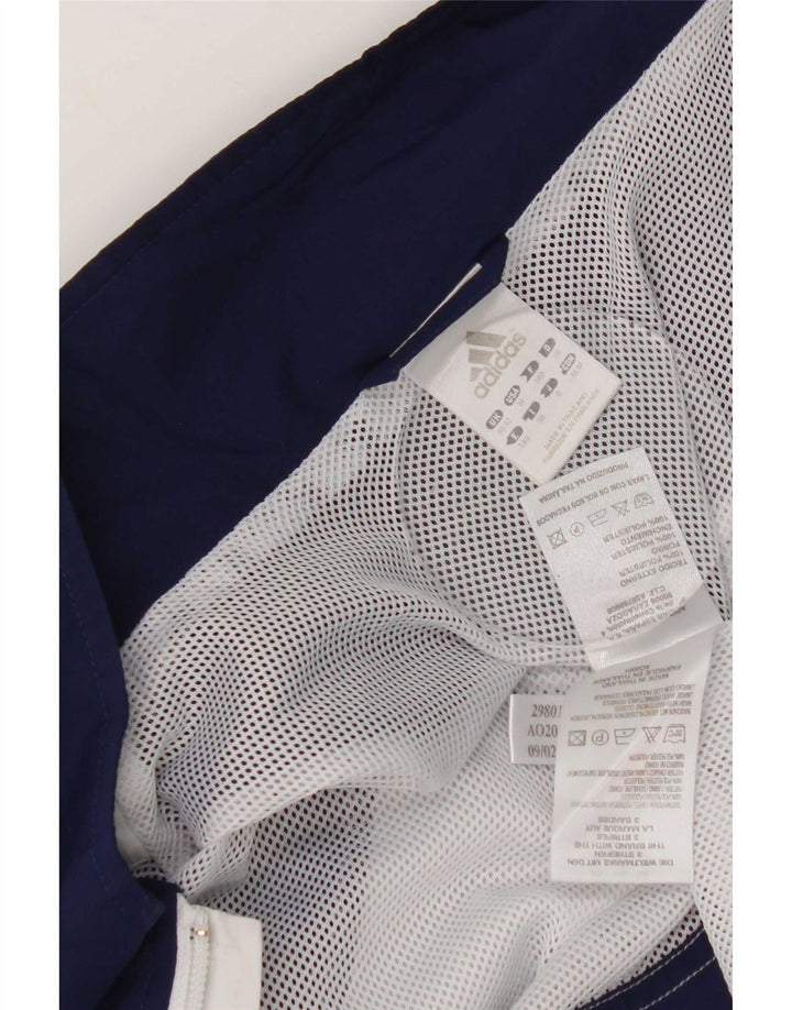 Giacca da tuta da uomo Adidas Taglia 40/42 Medium Blu Navy Colourblock