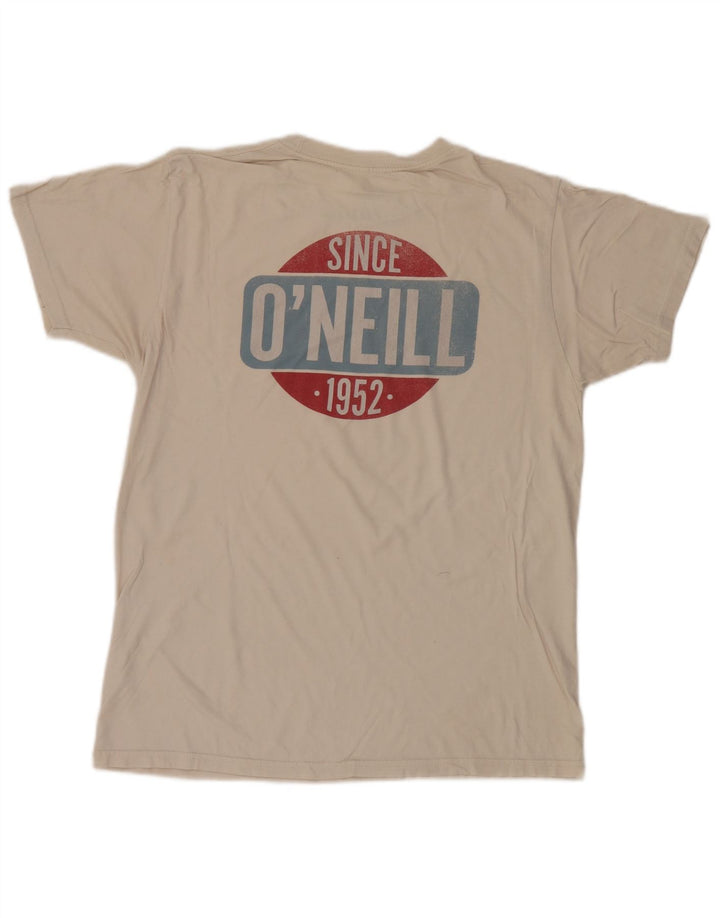 T-shirt grafica da uomo O'Neill Modern Fit Top in cotone bianco medio
