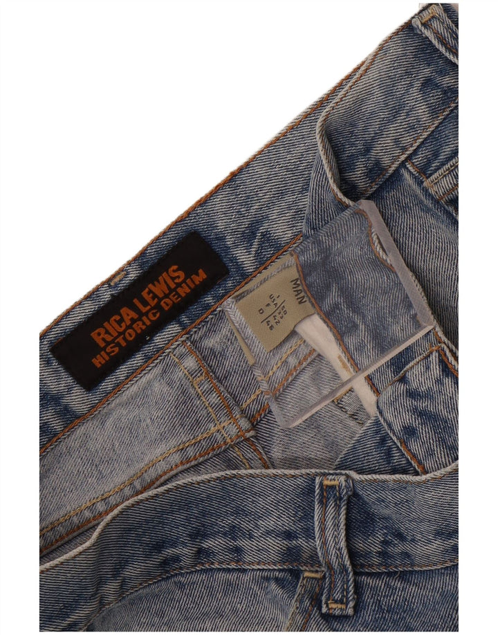 Jeans dritti da uomo Rica Lewis W33 L28 Blu