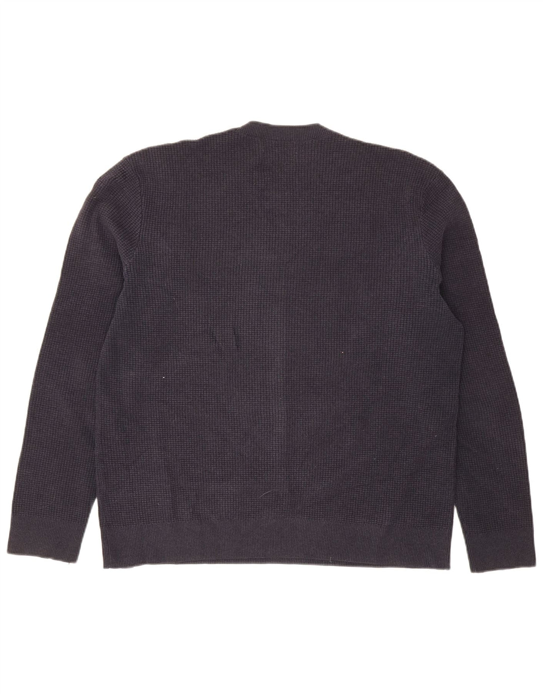 Maglione maglione girocollo da uomo Marks & Spencer grande poliestere blu navy