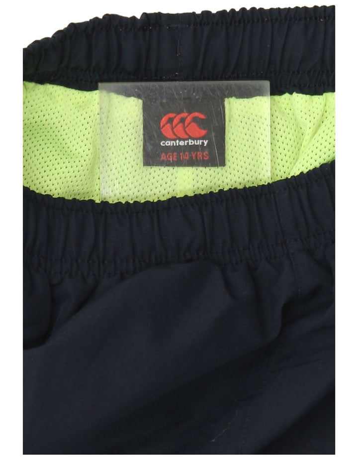 Pantaloni da tuta con grafica CANTERBURY per ragazzi 13-14 anni blu navy