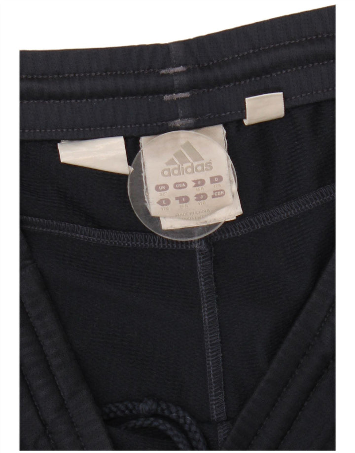 Pantaloncini sportivi da uomo Adidas medi in poliestere blu navy