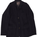 Giacca blazer da uomo a 4 bottoni Massimo Dutti UK 42 XL Lana blu navy