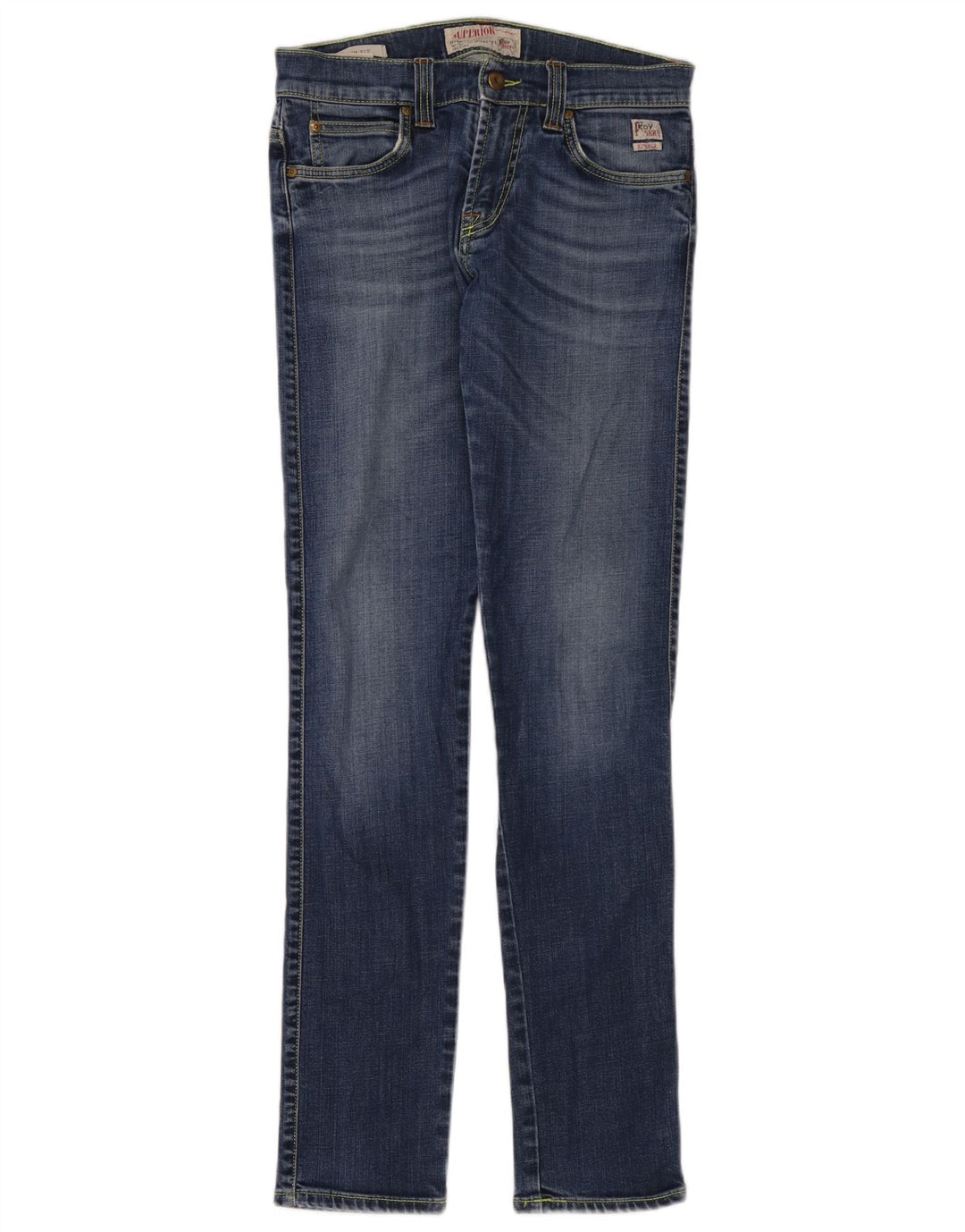 Jeans slim da donna Roy Rogers W30 L34 cotone blu