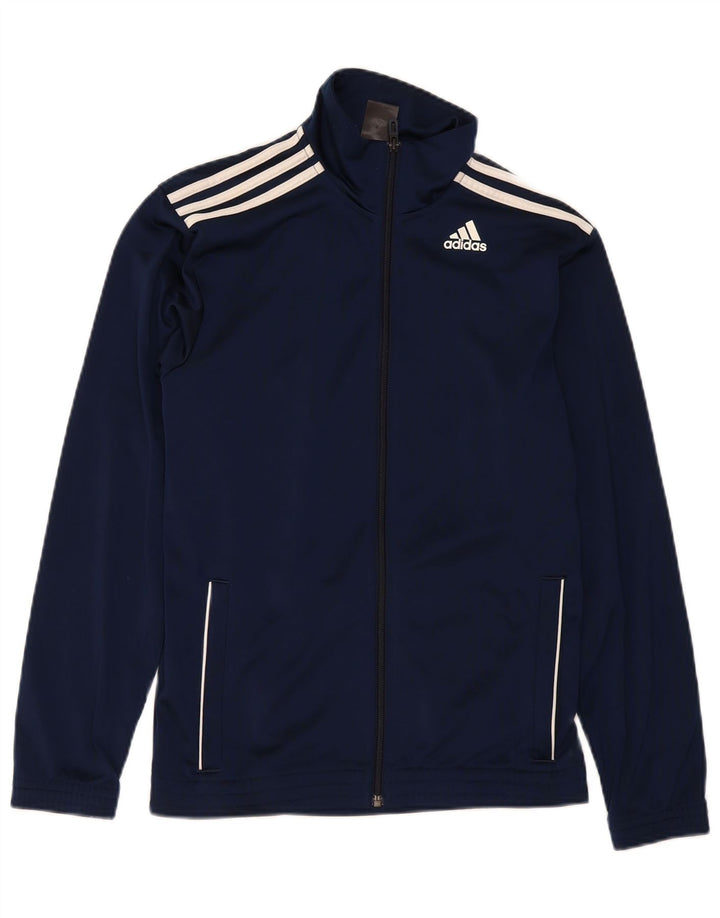 Giacca da tuta da uomo Adidas UK 34/36 Small Poliestere blu navy