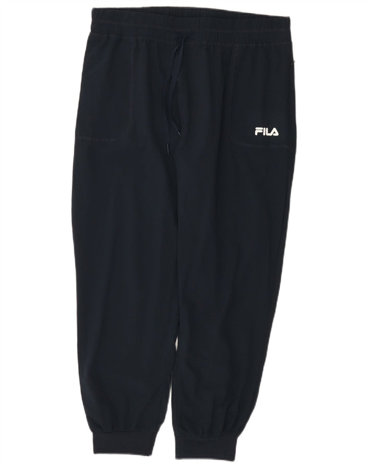 Fila Pantaloni da tuta da donna Joggers UK 12 Medio Blu Navy Poliestere