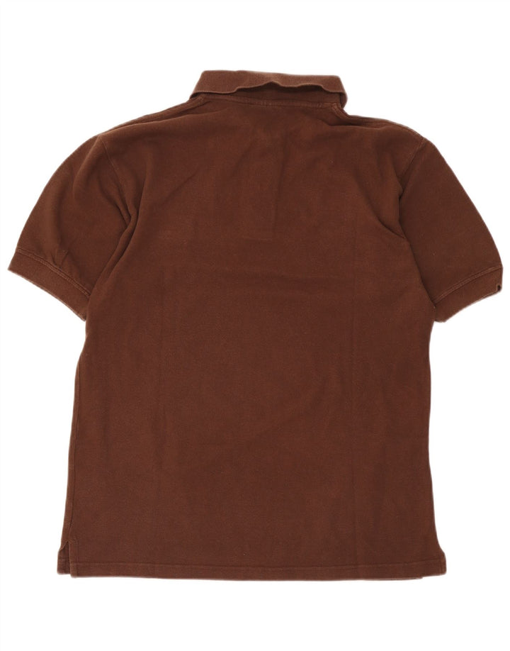 Polo da uomo Champion in cotone marrone medio