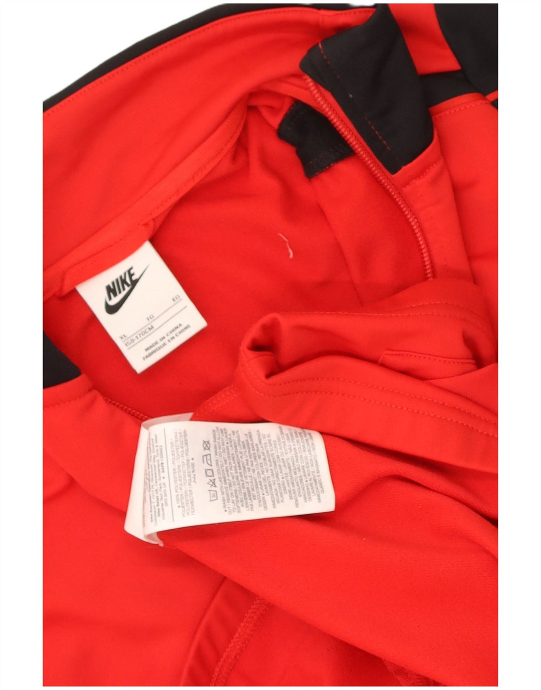 Giacca da tuta Nike da ragazzo, 13-14 anni, XL, in poliestere color block rosso