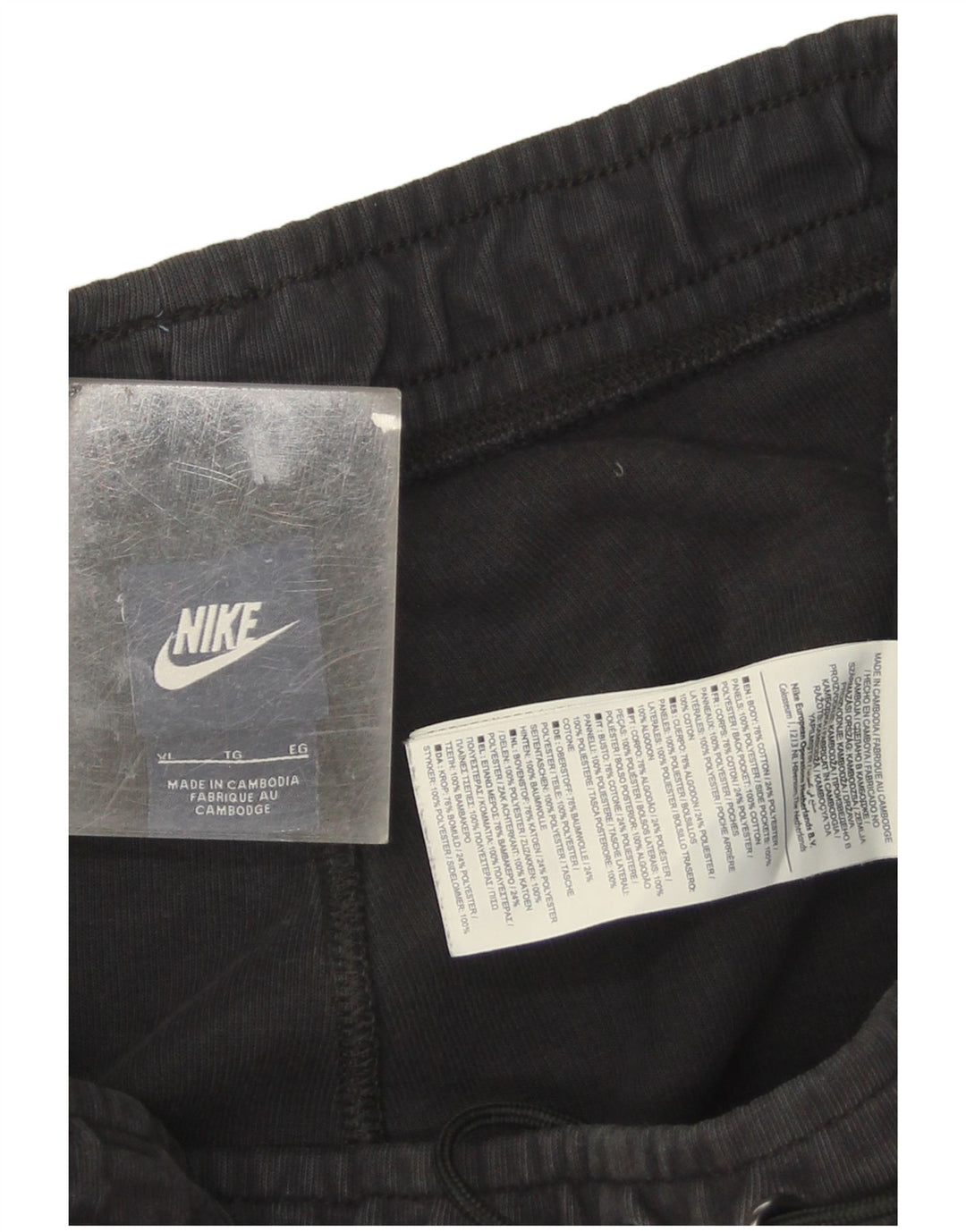 Pantaloni da tuta Nike da uomo XL in cotone nero