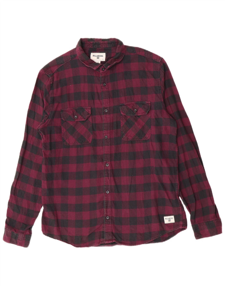 Camicia in flanella da uomo Billabong XL in cotone a quadretti marrone