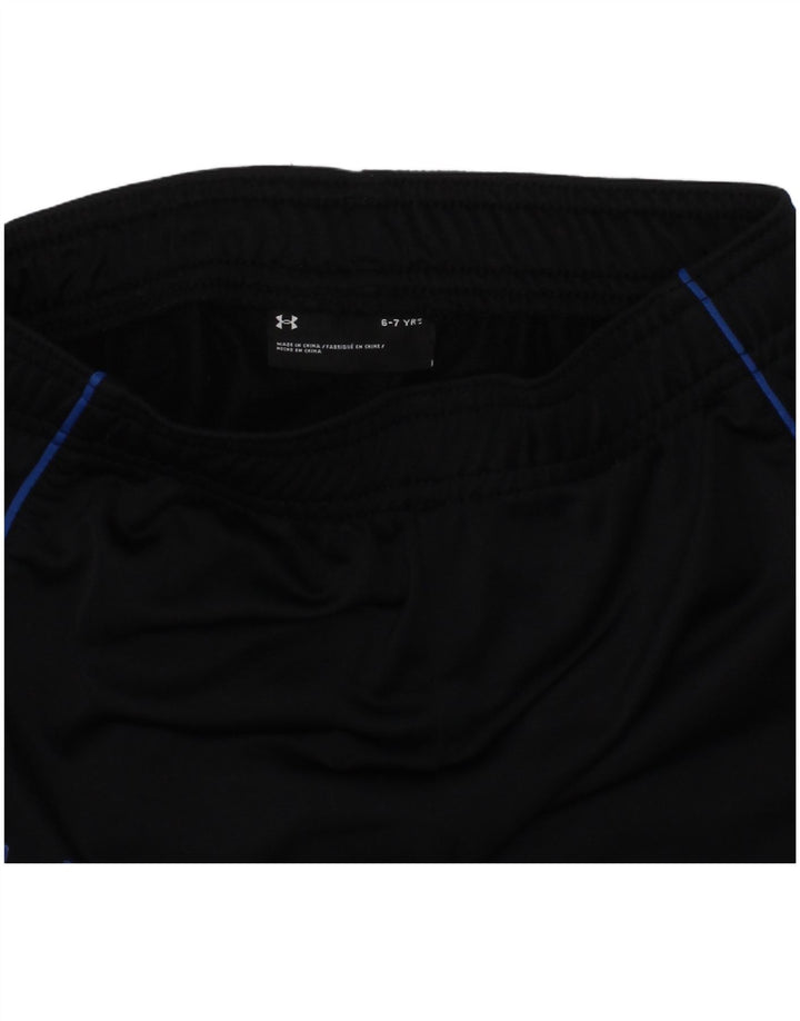UNDER ARMOUR Boys Tracksuit Trousers 6-7 Years  Black