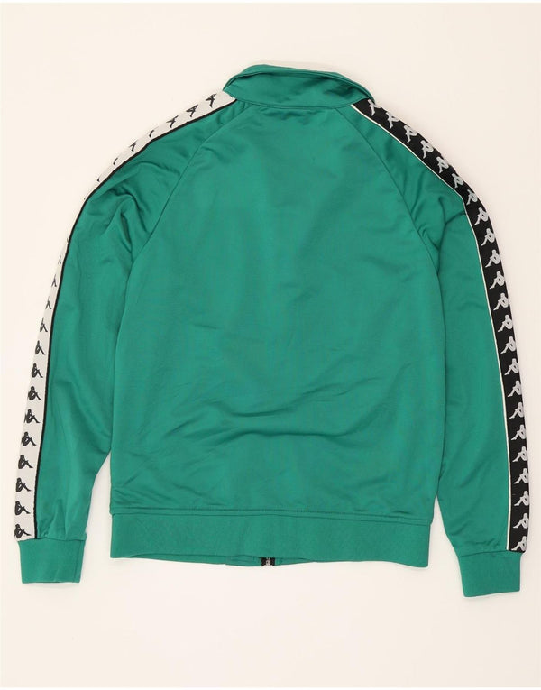 Giacca da ginnastica grafica da uomo Kappa Small Green Colourblock