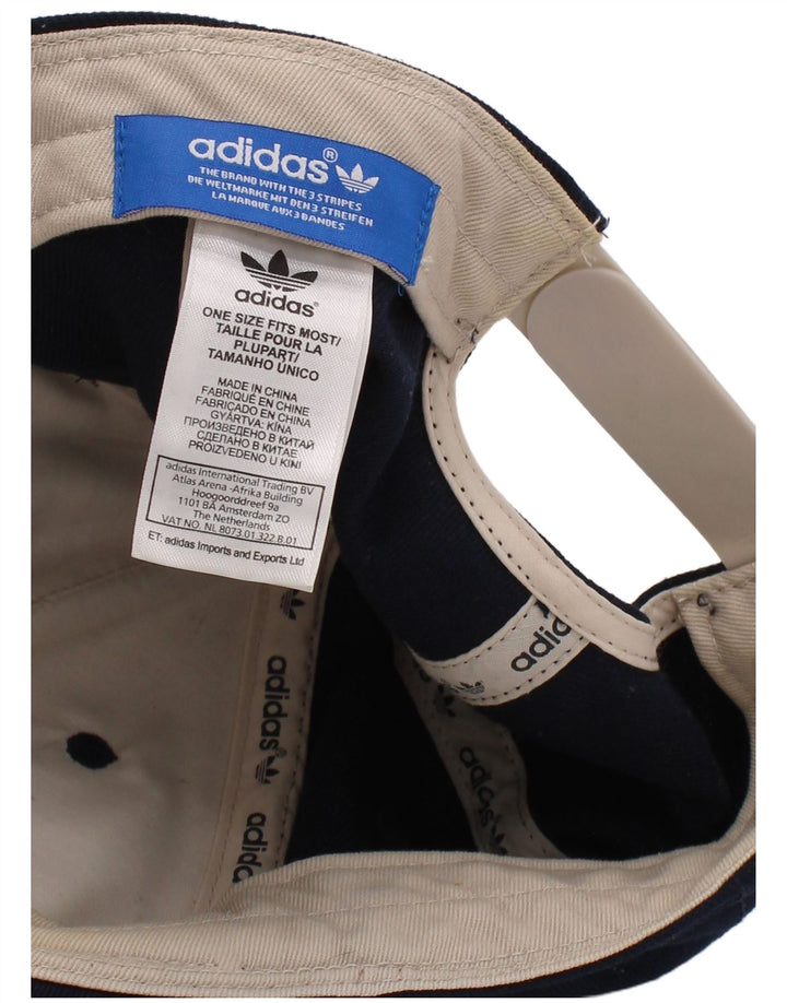 Berretto da baseball grafico da uomo Adidas taglia unica in poliestere color block blu navy