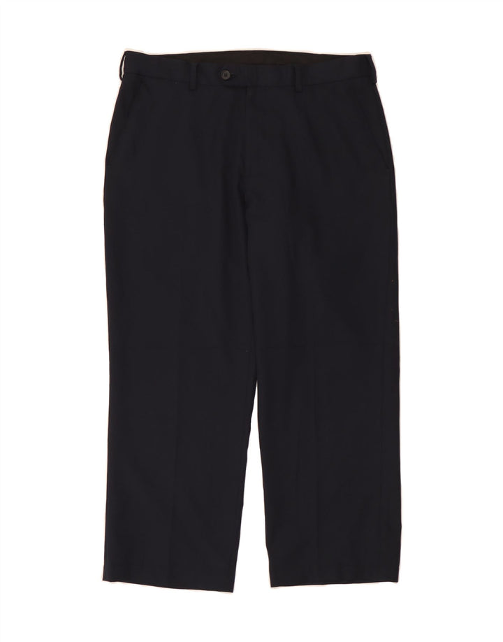 IZOD Mens Straight Chino Trousers W34 L27 Navy Blue Polyester Vintage Izod and Second-Hand Izod from Messina Hembry 