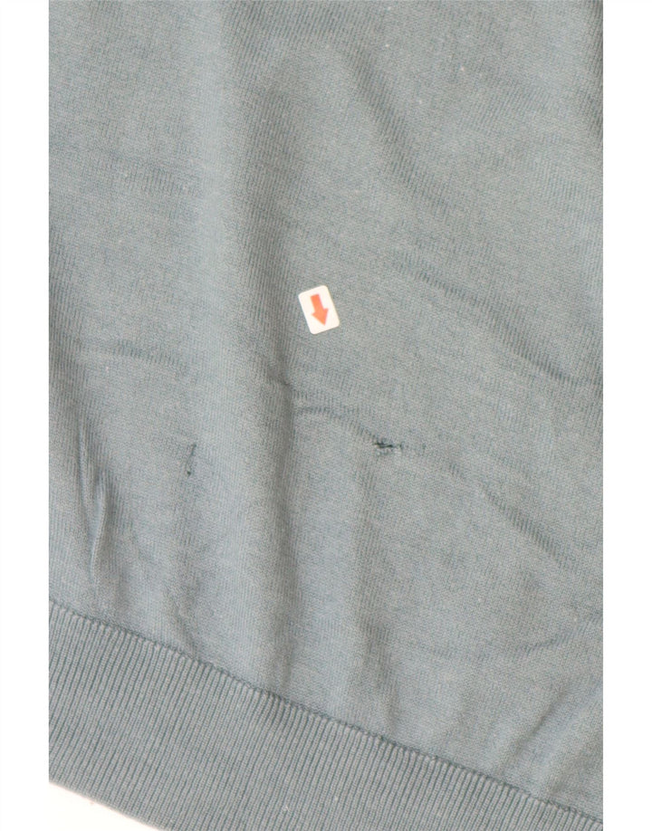 Maglione maglione collo alto da uomo Marks & Spencer XL blu modal
