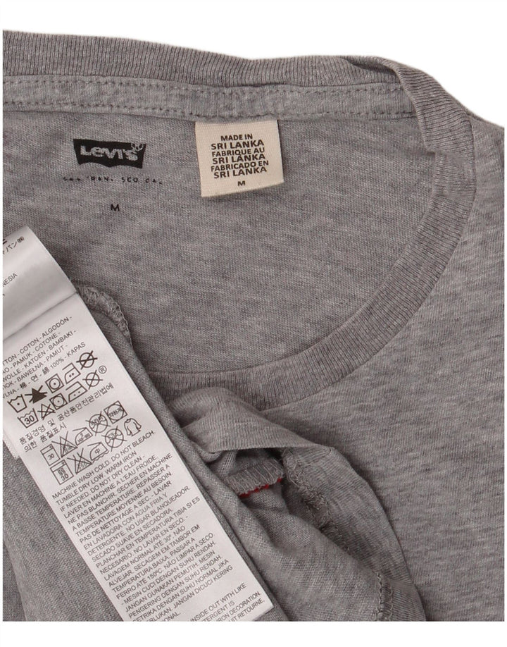 T-shirt grafica da uomo Levi's Top in cotone mélange grigio medio