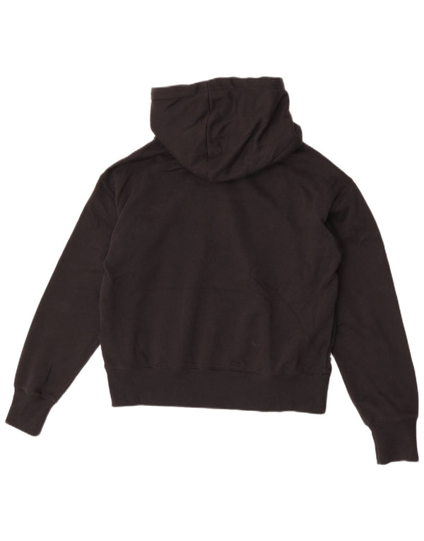 Felpa con cappuccio grafica da donna Champion UK 16 grande cotone nero