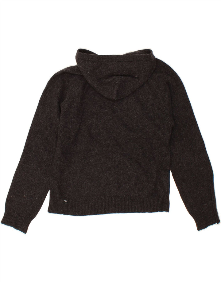 BENETTON Boys Hooded Jumper 10-11 Years Black Vintage Benetton and Second-Hand Benetton from Messina Hembry 