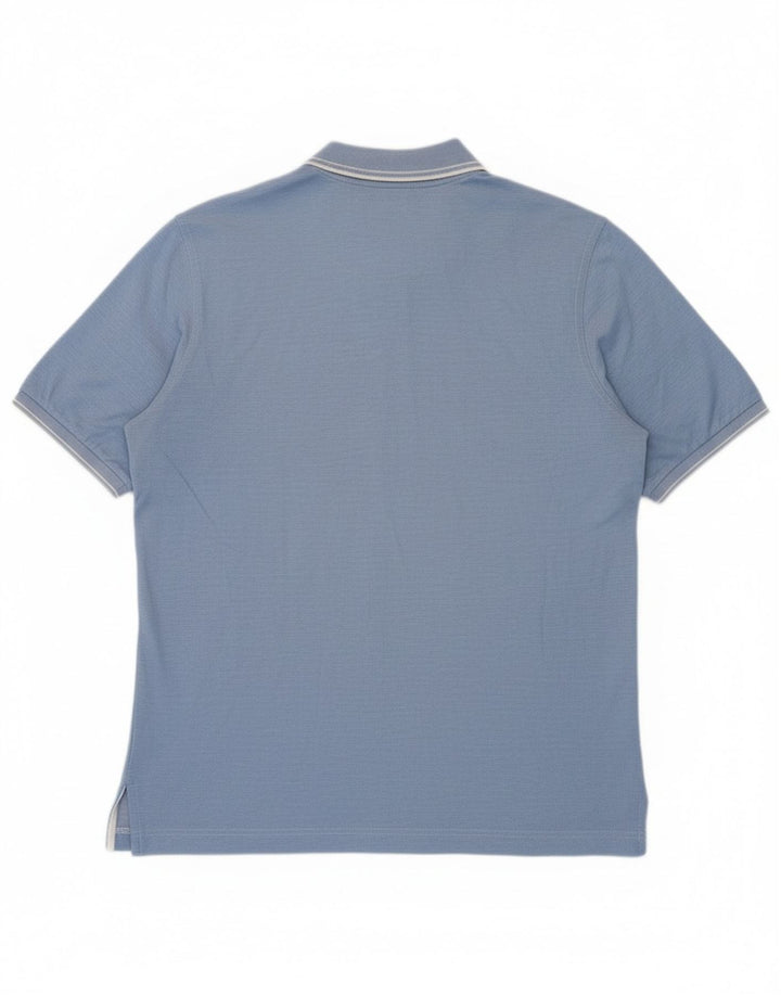 Polo da uomo Paul & Shark blu medio screziato