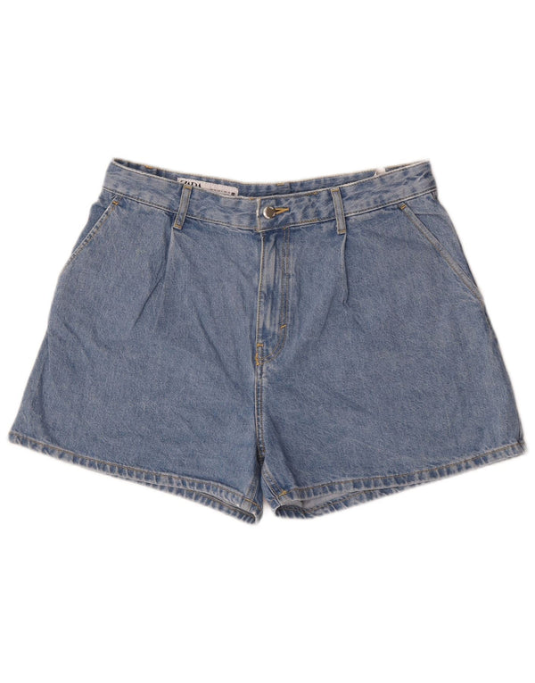 Pantaloncini di jeans da donna Zara medi W30 cotone blu