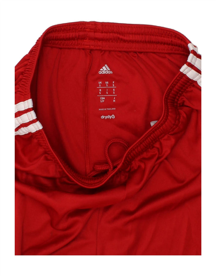 ADIDAS Boys Sport Shorts 7-8 Years Small  Red Polyester Vintage Adidas and Second-Hand Adidas from Messina Hembry 