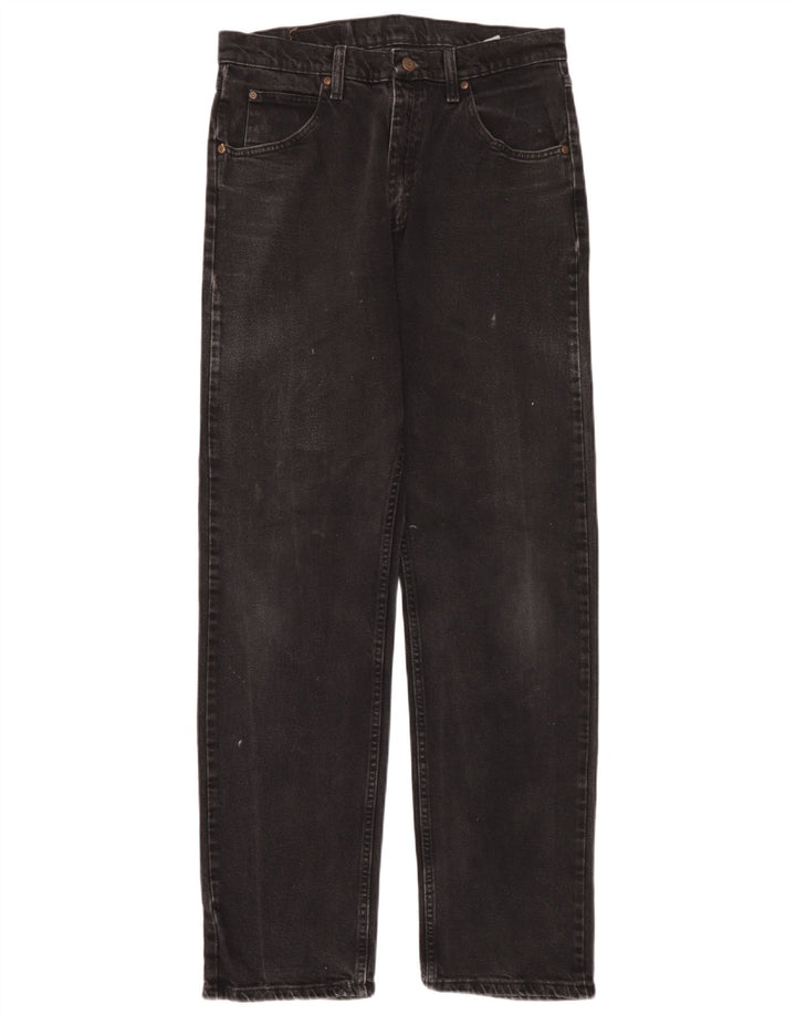 Jeans dritti da uomo Wrangler W32 L34 cotone nero