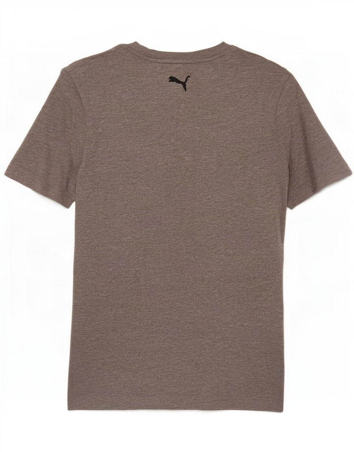 T-shirt grafica da uomo Puma Top piccola grigia chiazzata