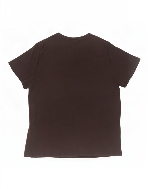T-shirt grafica da donna Puma UK 18 XL cotone nero
